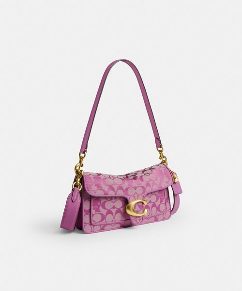 COACH(コーチ)の「【COACH | BRAIN DEAD】ソフト タビー ショルダー バッグ 26・シグネチャー ジャカード(ショルダーバッグ・レディース・ピンク系その他・ONE)」の5枚目の写真