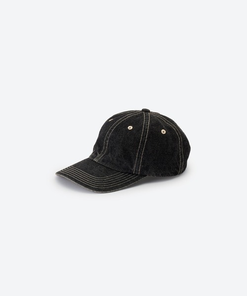 KIJIMA TAKAYUKI（キジマ　タカユキ）の「RECYCLED DENIM 6PANEL CAP（キャップ・レディース・サックスブルー/ブラック/インディゴブルー・FREE）」の2枚目の写真