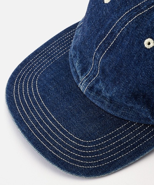 KIJIMA TAKAYUKI（キジマ　タカユキ）の「RECYCLED DENIM 6PANEL CAP（キャップ・レディース・サックスブルー/ブラック/インディゴブルー・FREE）」の6枚目の写真