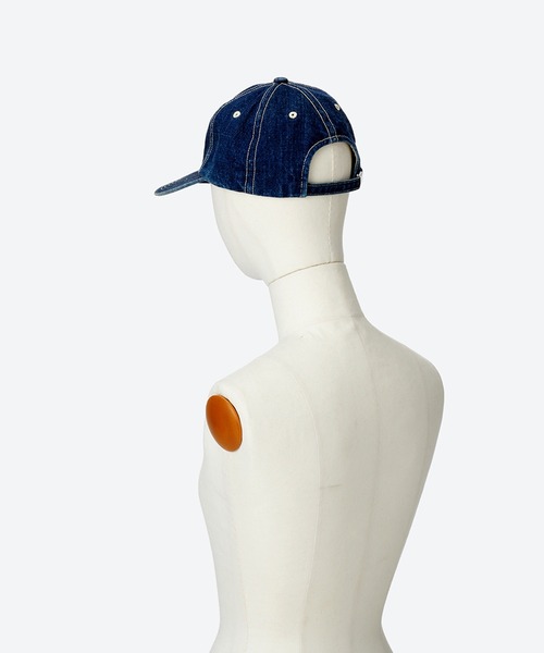 KIJIMA TAKAYUKI（キジマ　タカユキ）の「RECYCLED DENIM 6PANEL CAP（キャップ・レディース・サックスブルー/ブラック/インディゴブルー・FREE）」の5枚目の写真