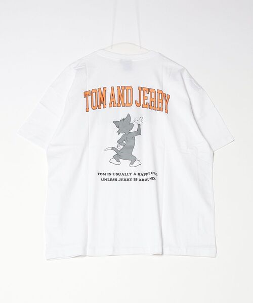 Tom&Jerry(トムアンドジェリー)の「TOMandJERRY トムとジェリー メンズ オーバーサイズ 半袖 プリントTシャツ(Tシャツ/カットソー・メンズ・グレー系2/グレー系1/ベージュ系1/ベージュ系2/ホワイト系2/グリーン系1/ネイビー系2/ホワイト系1・L/XL/M)」の10枚目の写真