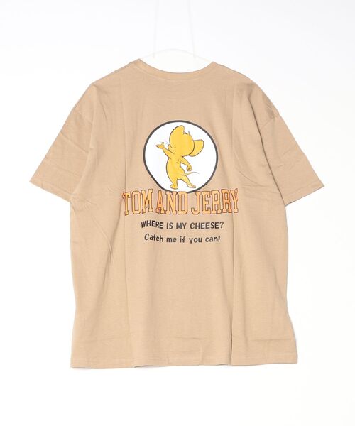 Tom&Jerry(トムアンドジェリー)の「TOMandJERRY トムとジェリー メンズ オーバーサイズ 半袖 プリントTシャツ(Tシャツ/カットソー・メンズ・グレー系2/グレー系1/ベージュ系1/ベージュ系2/ホワイト系2/グリーン系1/ネイビー系2/ホワイト系1・L/XL/M)」の11枚目の写真