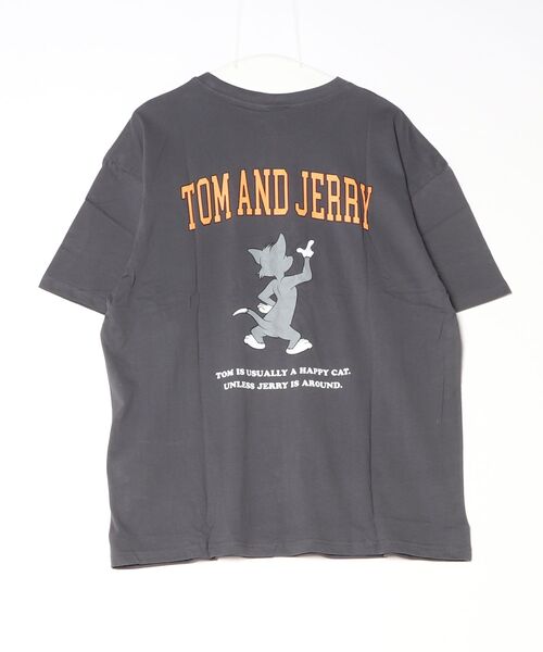 Tom&Jerry(トムアンドジェリー)の「TOMandJERRY トムとジェリー メンズ オーバーサイズ 半袖 プリントTシャツ(Tシャツ/カットソー・メンズ・グレー系2/グレー系1/ベージュ系1/ベージュ系2/ホワイト系2/グリーン系1/ネイビー系2/ホワイト系1・L/XL/M)」の14枚目の写真