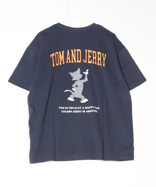 Tom&Jerry(トムアンドジェリー)の「TOMandJERRY トムとジェリー メンズ オーバーサイズ 半袖 プリントTシャツ(Tシャツ/カットソー・メンズ・グレー系2/グレー系1/ベージュ系1/ベージュ系2/ホワイト系2/グリーン系1/ネイビー系2/ホワイト系1・L/XL/M)」の16枚目の写真
