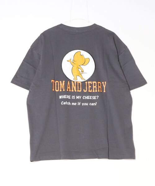 Tom&Jerry(トムアンドジェリー)の「TOMandJERRY トムとジェリー メンズ オーバーサイズ 半袖 プリントTシャツ(Tシャツ/カットソー・メンズ・グレー系2/グレー系1/ベージュ系1/ベージュ系2/ホワイト系2/グリーン系1/ネイビー系2/ホワイト系1・L/XL/M)」の13枚目の写真