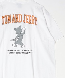TOMandJERRY トムとジェリー メンズ オーバーサイズ 半袖 プリントTシャツ