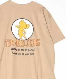 TOMandJERRY トムとジェリー メンズ オーバーサイズ 半袖 プリントTシャツ