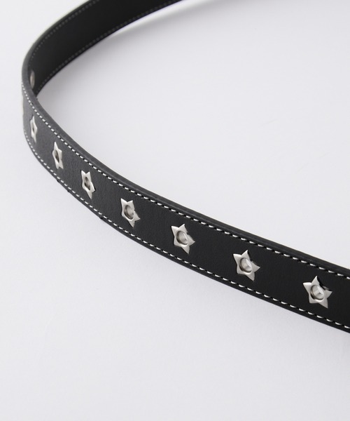 VELNUS(ベルナス)の「【VELNUS】Star Eyelet Metal Buckle Belt/スターアイレット メタルバックルベルト(ベルト・メンズ・ブラック・FREE)」の14枚目の写真