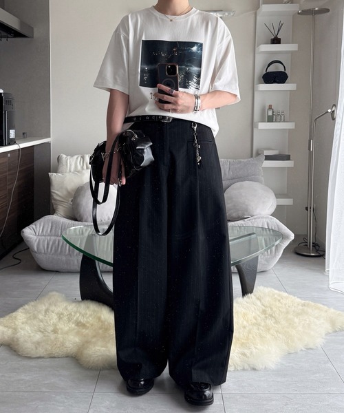 VELNUS(ベルナス)の「【VELNUS】Star Eyelet Metal Buckle Belt/スターアイレット メタルバックルベルト(ベルト・メンズ・ブラック・FREE)」の15枚目の写真