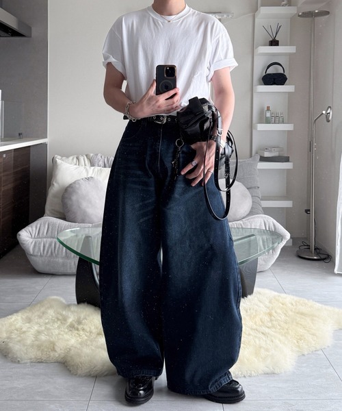 VELNUS(ベルナス)の「【VELNUS】Star Eyelet Metal Buckle Belt/スターアイレット メタルバックルベルト(ベルト・メンズ・ブラック・FREE)」の17枚目の写真