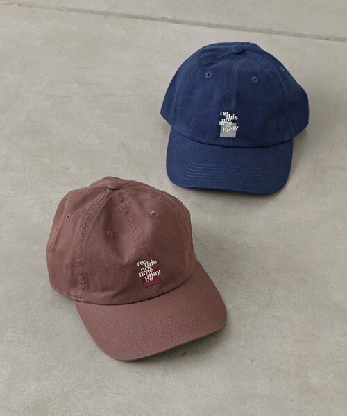 Kastane(カスタネ)の「【一部店舗限定】B ロゴパッチキャップ(キャップ・レディース・ブラウン/ネイビー・FREE)」の3枚目の写真