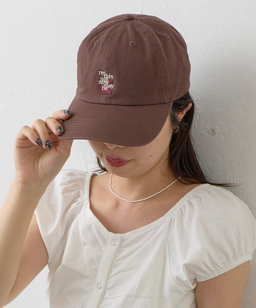 Kastane(カスタネ)の「【一部店舗限定】B ロゴパッチキャップ(キャップ・レディース・ブラウン/ネイビー・FREE)」の18枚目の写真