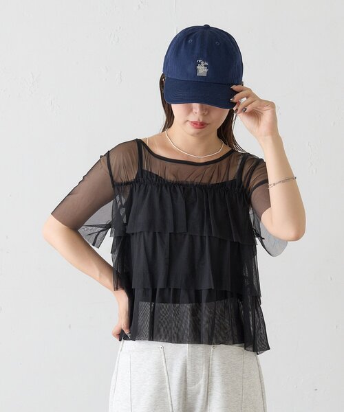 Kastane(カスタネ)の「【一部店舗限定】B ロゴパッチキャップ(キャップ・レディース・ブラウン/ネイビー・FREE)」の21枚目の写真