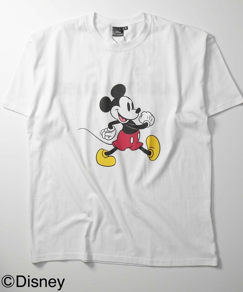 Disney(ディズニー)の「MICKEYMOUSE ミッキー BIG半袖Tシャツ(Tシャツ/カットソー・メンズ・グレー系その他/ネイビー/オフホワイト/ホワイト系その他/ベージュ/グレー/チャコール/ダークグリーン・XL/L/M)」の2枚目の写真