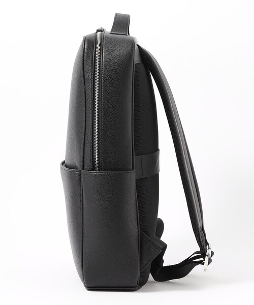 MACKINTOSH PHILOSOPHY(マッキントッシュ フィロソフィー)の「シンセティックシュリンクレザー バックパック(バックパック/リュック・メンズ・ブラック/ダークネイビー・FREE)」の3枚目の写真