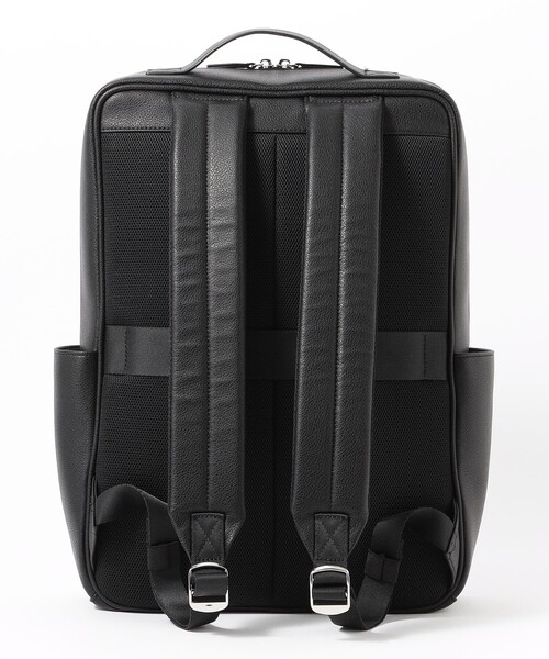 MACKINTOSH PHILOSOPHY(マッキントッシュ フィロソフィー)の「シンセティックシュリンクレザー バックパック(バックパック/リュック・メンズ・ブラック/ダークネイビー・FREE)」の4枚目の写真