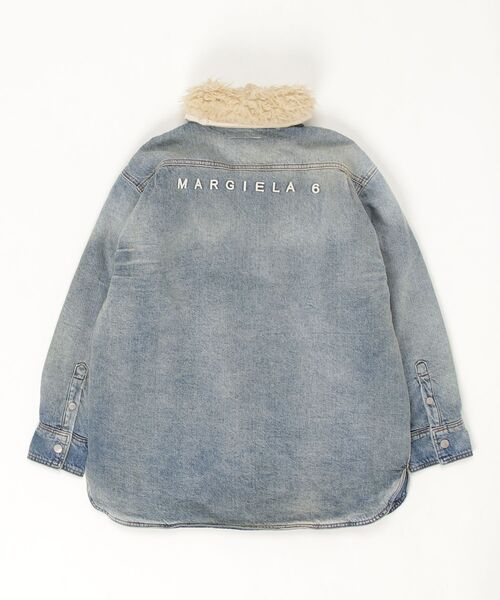 MM6 Maison Margiela(エムエムシックス メゾン マルジェラ)の「MM6 Maison Margiela(エムエムシックス メゾン マルジェラ)Kids & Junior バックブランドロゴデニムジャケット(デニムジャケット・キッズ・インディゴブルー・14Y/16Y)」の5枚目の写真