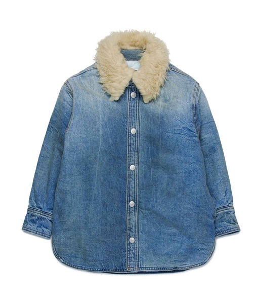 MM6 Maison Margiela(エムエムシックス メゾン マルジェラ)の「MM6 Maison Margiela(エムエムシックス メゾン マルジェラ)Kids & Junior バックブランドロゴデニムジャケット(デニムジャケット・キッズ・インディゴブルー・14Y/16Y)」の9枚目の写真