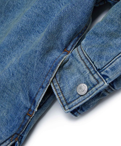 MM6 Maison Margiela(エムエムシックス メゾン マルジェラ)の「MM6 Maison Margiela(エムエムシックス メゾン マルジェラ)Kids & Junior バックブランドロゴデニムジャケット(デニムジャケット・キッズ・インディゴブルー・14Y/16Y)」の4枚目の写真