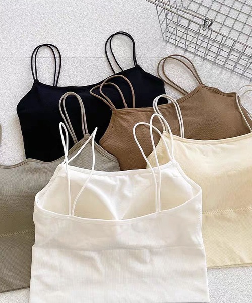MAISON DE THERESE(メゾン ド テレーズ)の「パット付キャミソール ブラトップ(キャミソール・レディース・GRAY/Black/Beige/BROWN/White・FREE)」の20枚目の写真