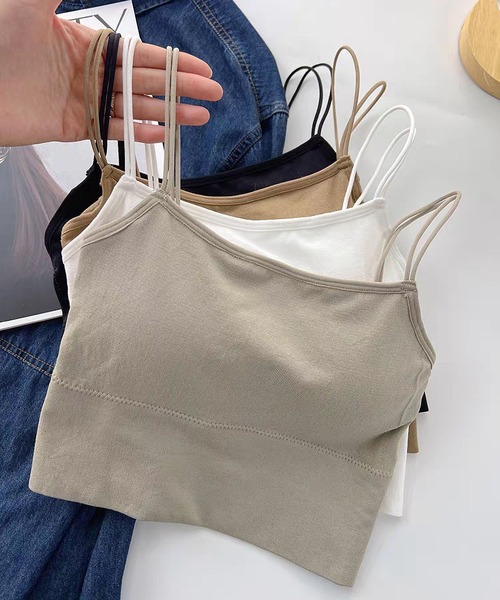 MAISON DE THERESE(メゾン ド テレーズ)の「パット付キャミソール ブラトップ(キャミソール・レディース・GRAY/Black/Beige/BROWN/White・FREE)」の17枚目の写真