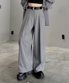 NEONSIGN ネオンサイン / Icon line wide room slacks アイコンライン
