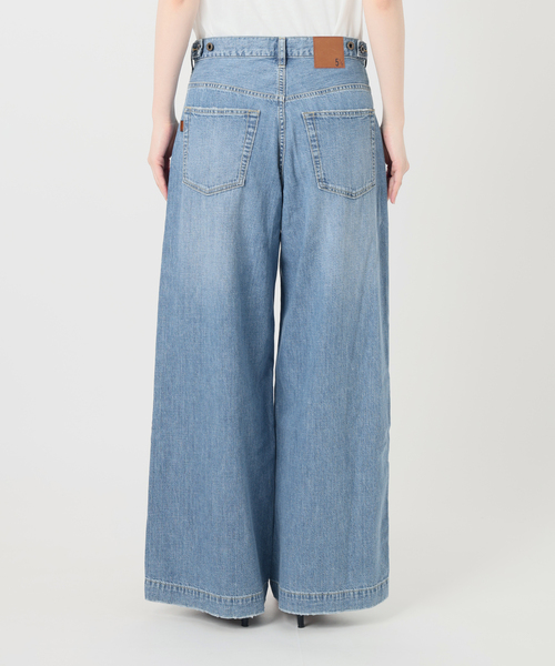 Spick & Span(スピックアンドスパン)の「《追加》5 1/2 8oz LOOSE WIDE DENIM(デニムパンツ・レディース・サックスブルー・29/28/27/26)」の15枚目の写真