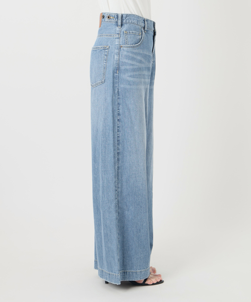 Spick & Span(スピックアンドスパン)の「《追加》5 1/2 8oz LOOSE WIDE DENIM(デニムパンツ・レディース・サックスブルー・29/28/27/26)」の16枚目の写真