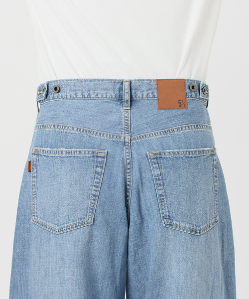 Spick & Span(スピックアンドスパン)の「《追加》5 1/2 8oz LOOSE WIDE DENIM(デニムパンツ・レディース・サックスブルー・29/28/27/26)」の16枚目の写真