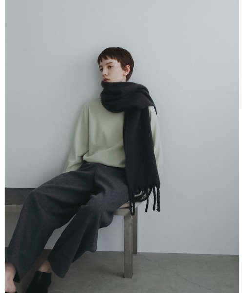 anuke(アンヌーク)の「Wool100% Crewneck Knit(ニット/セーター・レディース・ライトグリーン/チャコールグレー/ブラック・FREE)」の17枚目の写真