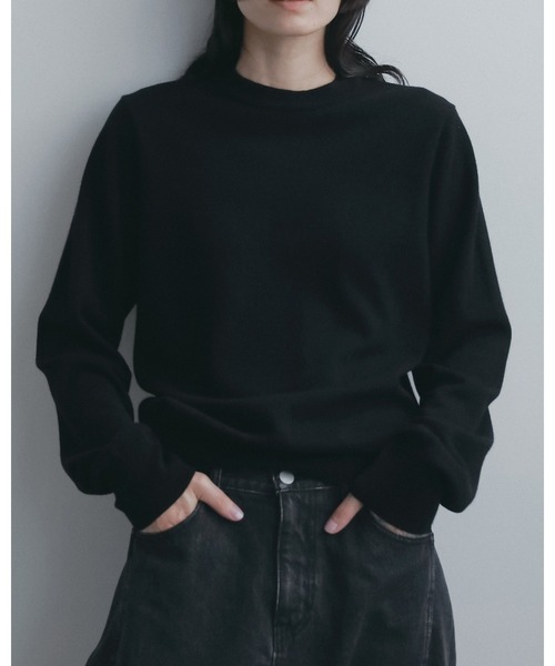 anuke(アンヌーク)の「Wool100% Crewneck Knit(ニット/セーター・レディース・ライトグリーン/チャコールグレー/ブラック・FREE)」の14枚目の写真