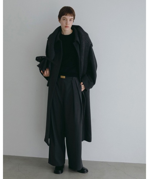 anuke(アンヌーク)の「Wool100% Crewneck Knit(ニット/セーター・レディース・ライトグリーン/チャコールグレー/ブラック・FREE)」の15枚目の写真