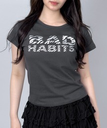 BAD HABITS ロゴコンパクトTシャツ