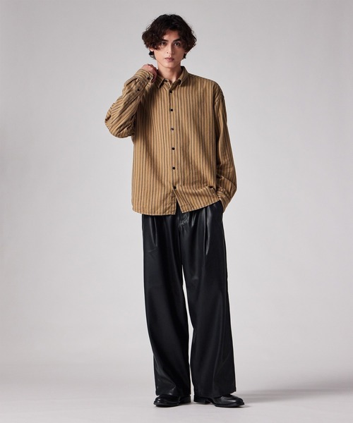 シンセティックレザー タック ワイドパンツ / 262717 EXTR04（その他