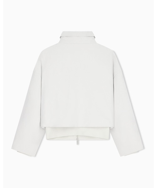 EMPORIO ARMANI(エンポリオアルマーニ)の「【エンポリオ アルマーニ】裏地付き ブラッシュドテクノコットン ブルゾン(ブルゾン・レディース・サンドグレー・42/40/38)」の3枚目の写真