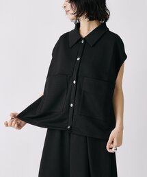 ボンディング襟付きベスト