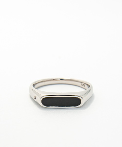 TOM WOOD(トムウッド)の「【TOMWOOD/トムウッド】Mario Ring Onyx オニキス シルバーリング 指輪 リング(リング・レディース・シルバー・62/58/56/60)」の1枚目の写真