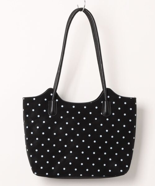 Ritzy(リッツィー)の「3 色展開 ドット柄トートバッグ(飾り物無し)(ショルダーバッグ・レディース・ベージュ/グレー/ブラック・FREE)」の10枚目の写真