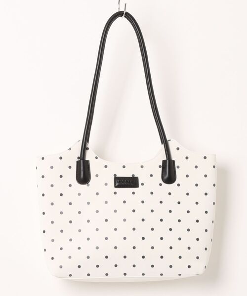 Ritzy(リッツィー)の「3 色展開 ドット柄トートバッグ(飾り物無し)(ショルダーバッグ・レディース・ベージュ/グレー/ブラック・FREE)」の15枚目の写真