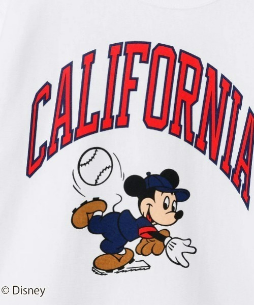 Disney(ディズニー)の「【Champion】ディズニー ミッキーマウス / SHORT SLEEVE T-SHIRT(Tシャツ/カットソー・メンズ・ホワイト/ネイビー・XL/L/S/M)」の4枚目の写真