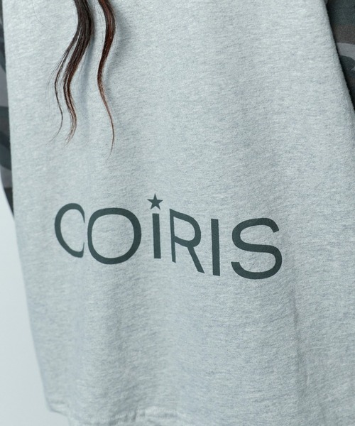 COIRIS(コイリス)の「COIRIS/ラグランカモフラロングスリーブ(Tシャツ/カットソー・レディース・グレー・FREE)」の7枚目の写真