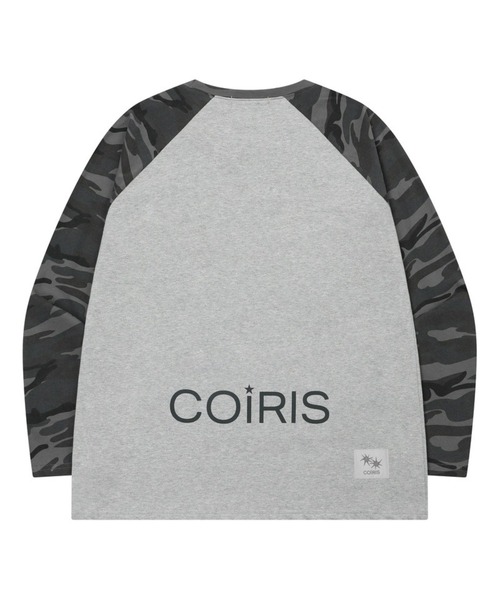 COIRIS(コイリス)の「COIRIS/ラグランカモフラロングスリーブ(Tシャツ/カットソー・レディース・グレー・FREE)」の9枚目の写真