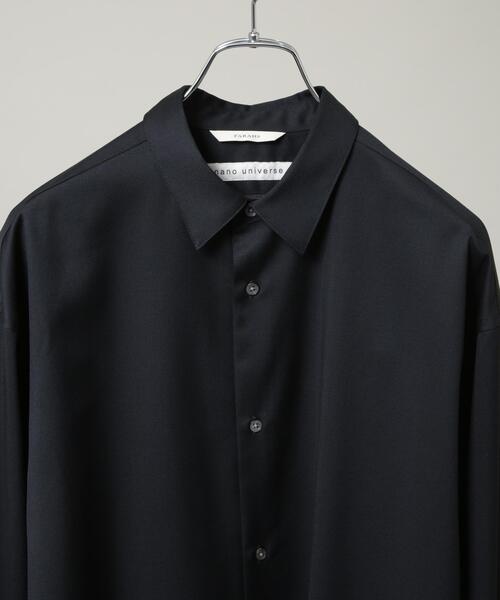 FARAH(ファーラー)の「FARAH/別注 CANONICO Twill Black Shirt(セットアップ可)(シャツ/ブラウス・メンズ・ブラック・L/M)」の2枚目の写真