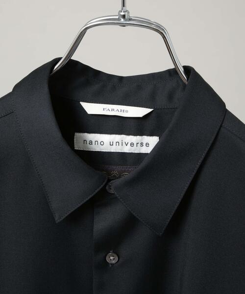 FARAH(ファーラー)の「FARAH/別注 CANONICO Twill Black Shirt(セットアップ可)(シャツ/ブラウス・メンズ・ブラック・L/M)」の3枚目の写真