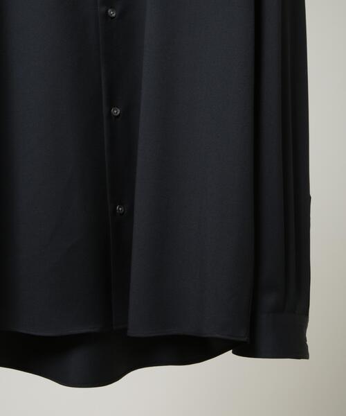 FARAH(ファーラー)の「FARAH/別注 CANONICO Twill Black Shirt(セットアップ可)(シャツ/ブラウス・メンズ・ブラック・L/M)」の4枚目の写真