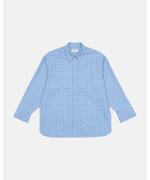 marimekko(マリメッコ)の「Toistuma Pikku Ruutu / blouse(シャツ/ブラウス・レディース・ライトブルー・34/36)」の5枚目の写真