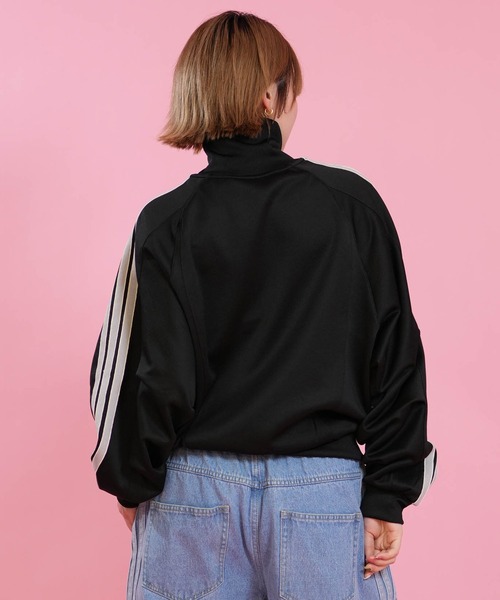 adidas(アディダス)の「adidas/アディダス トラックジャケット DM419(スウェット・レディース・ブラック/グレー・M/L)」の5枚目の写真