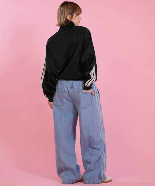 adidas(アディダス)の「adidas/アディダス トラックジャケット DM419(スウェット・レディース・ブラック/グレー・M/L)」の7枚目の写真