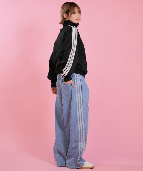 adidas(アディダス)の「adidas/アディダス トラックジャケット DM419(スウェット・レディース・ブラック/グレー・M/L)」の9枚目の写真