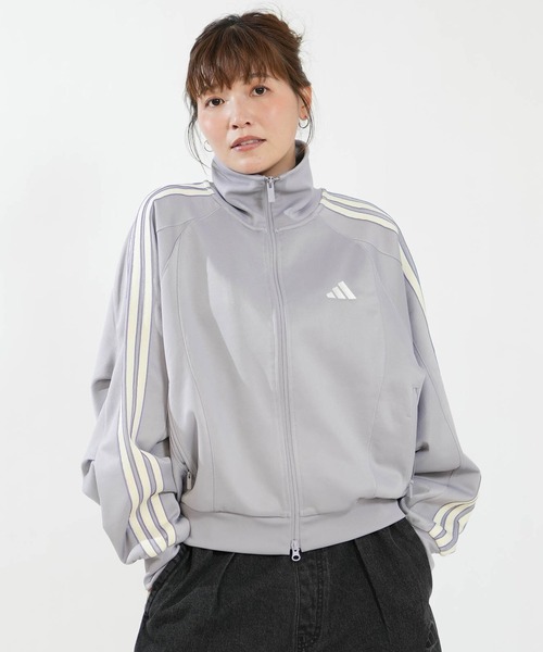 adidas(アディダス)の「adidas/アディダス トラックジャケット DM419(スウェット・レディース・ブラック/グレー・M/L)」の12枚目の写真